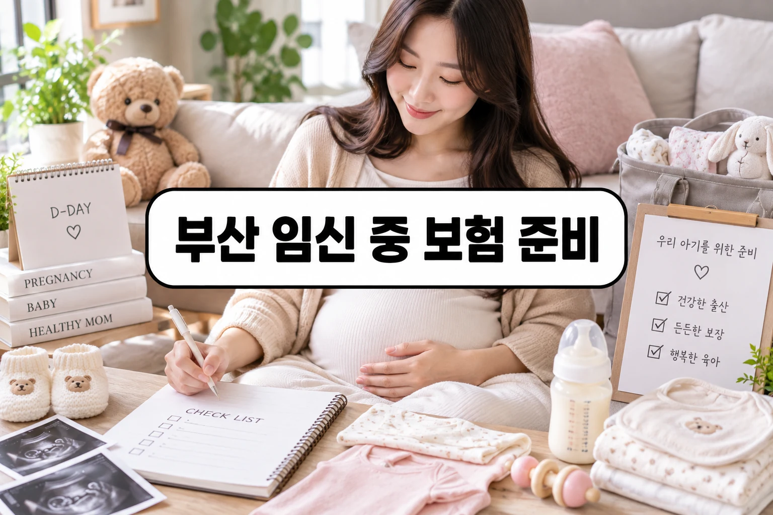 부산 보험 약관의 핵심조건을 확인하는 장면 - 부산 임신 중 보험 준비